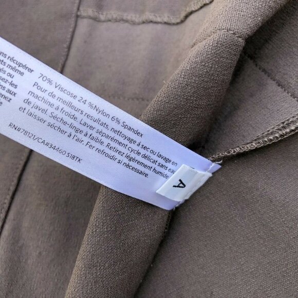 EILEEN FISHER Designer Long Cardigan Sweater Coat Women's 2XS Viscose Brown​​​ - Picture 6 of 7